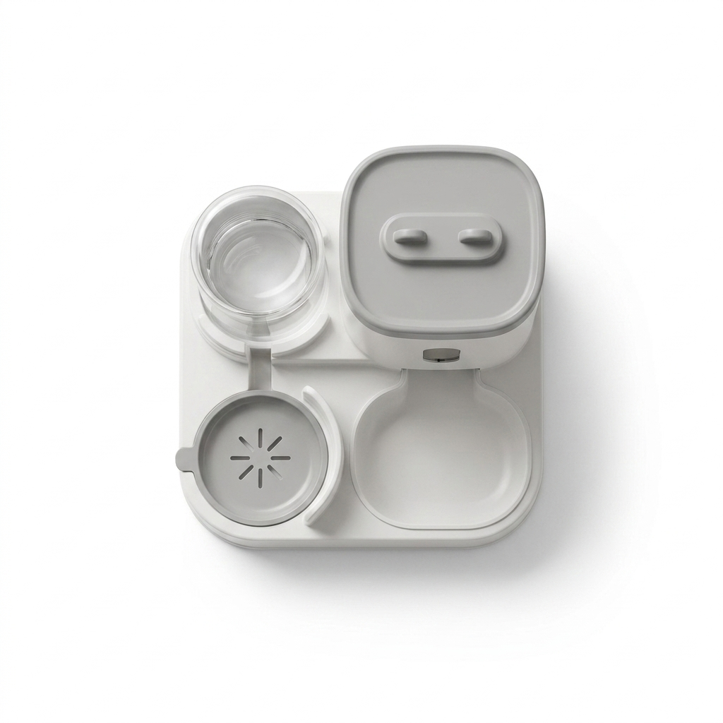 Gravity Fed Pet Feeding Station top-down view