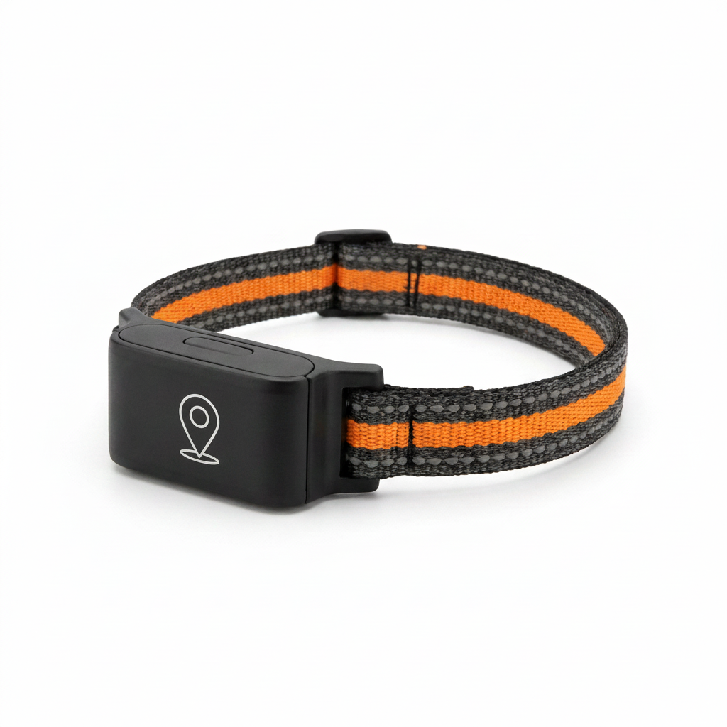 Waterproof Mini GPS Pet Collar angled view
