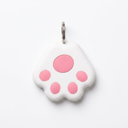 Paw Shaped Bluetooth Tracker top-down view