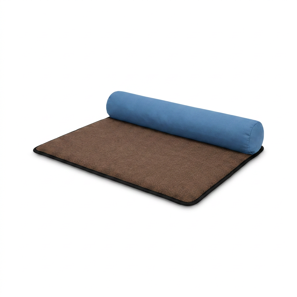 Woven Rattan Cooling Mat angled view