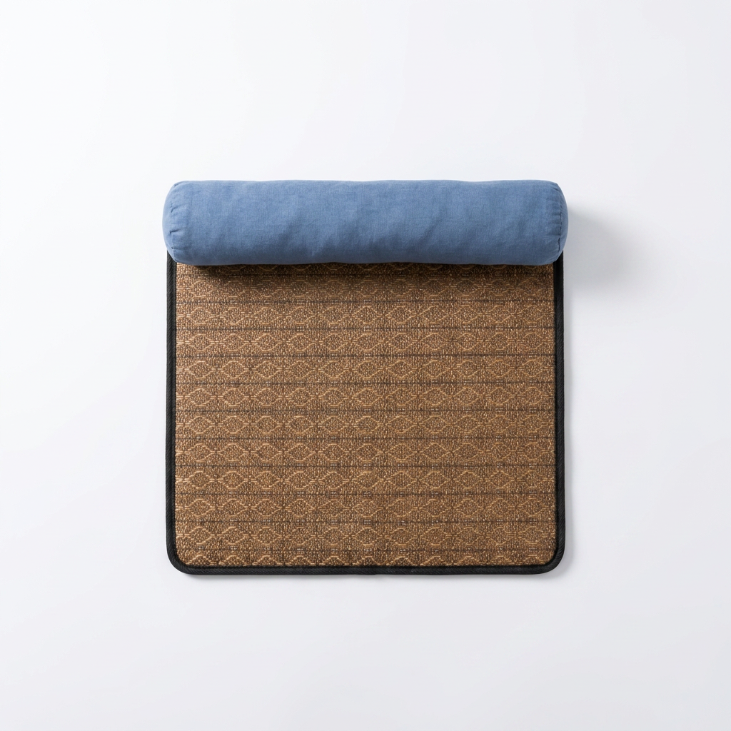 Woven Rattan Cooling Mat top-down view