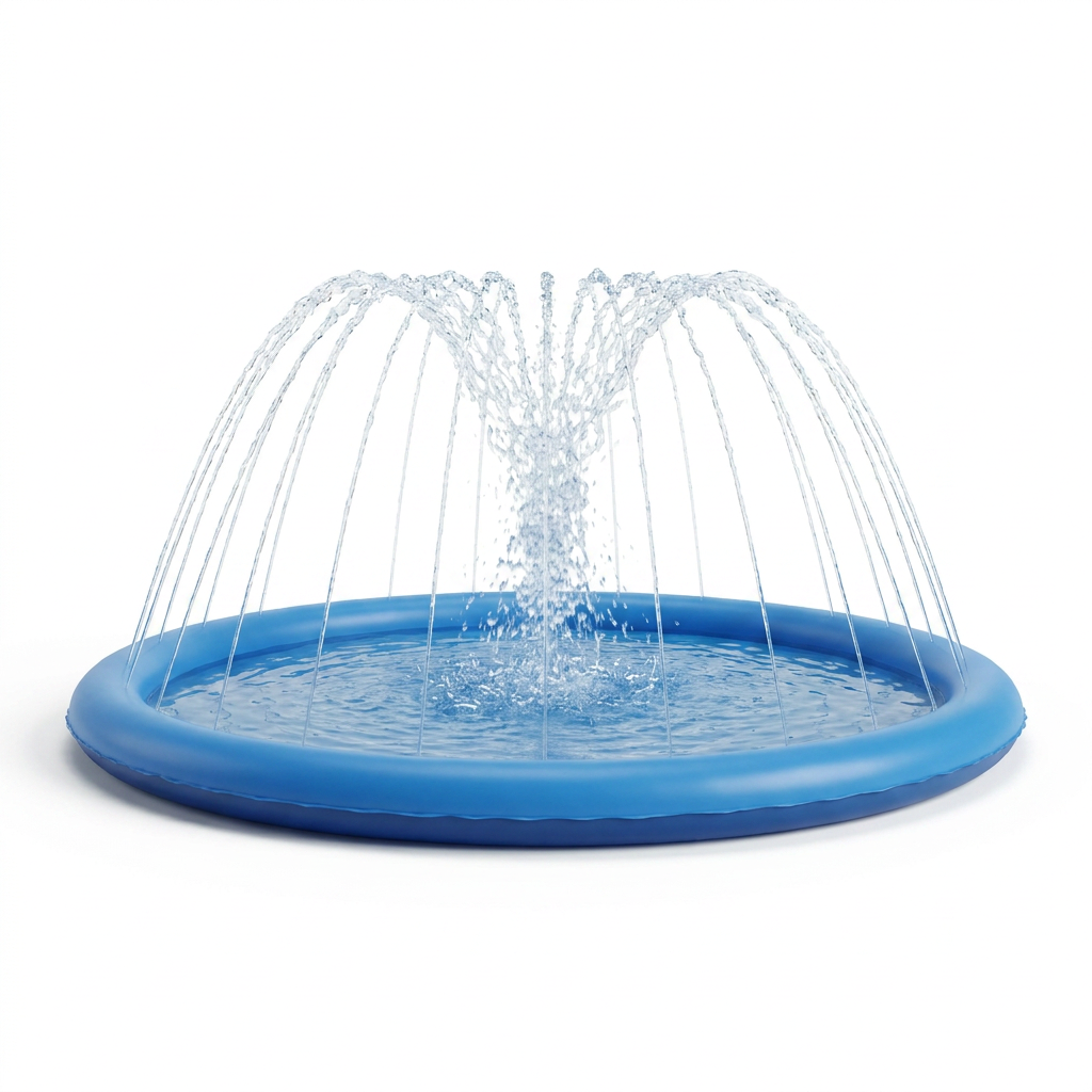 Outdoor Dog Splash Pad front view