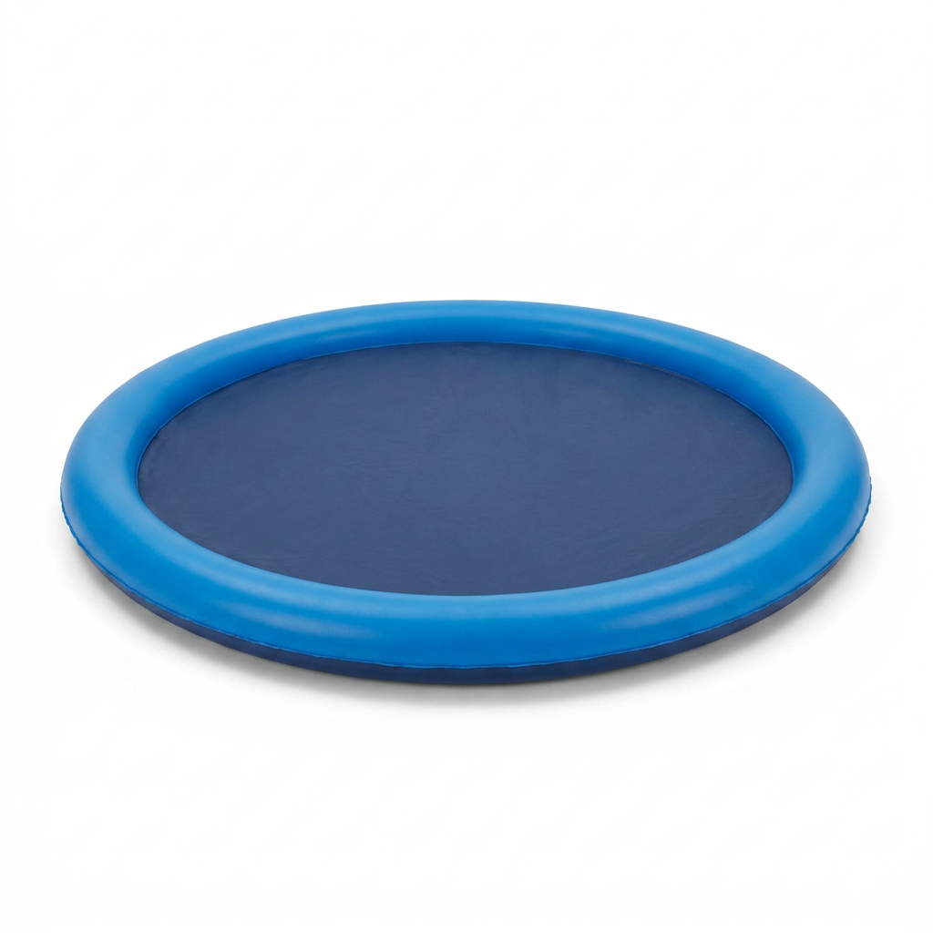 Outdoor Dog Splash Pad angled view