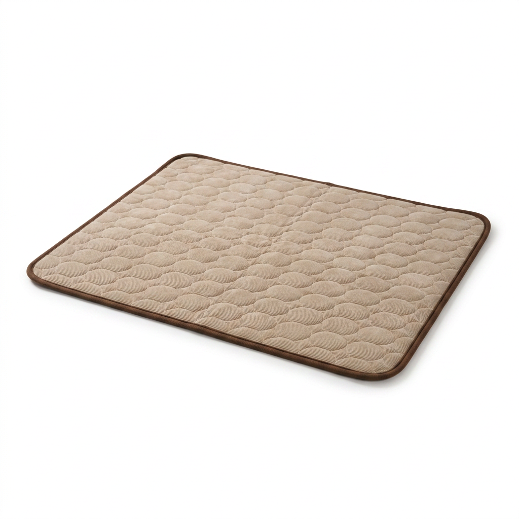 Quilted Heat Absorbing Cooling Mat angled view