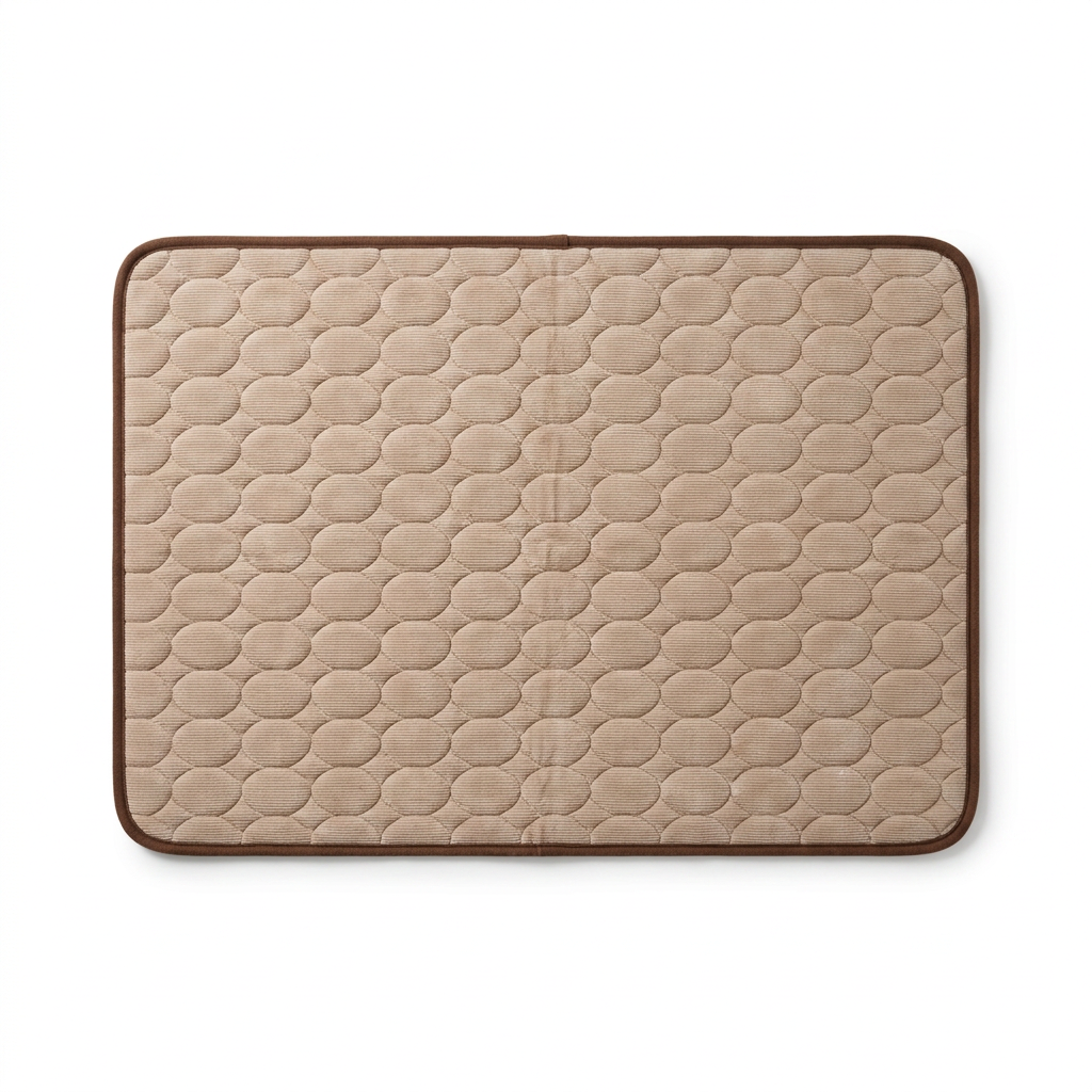 Quilted Heat Absorbing Cooling Mat top-down view