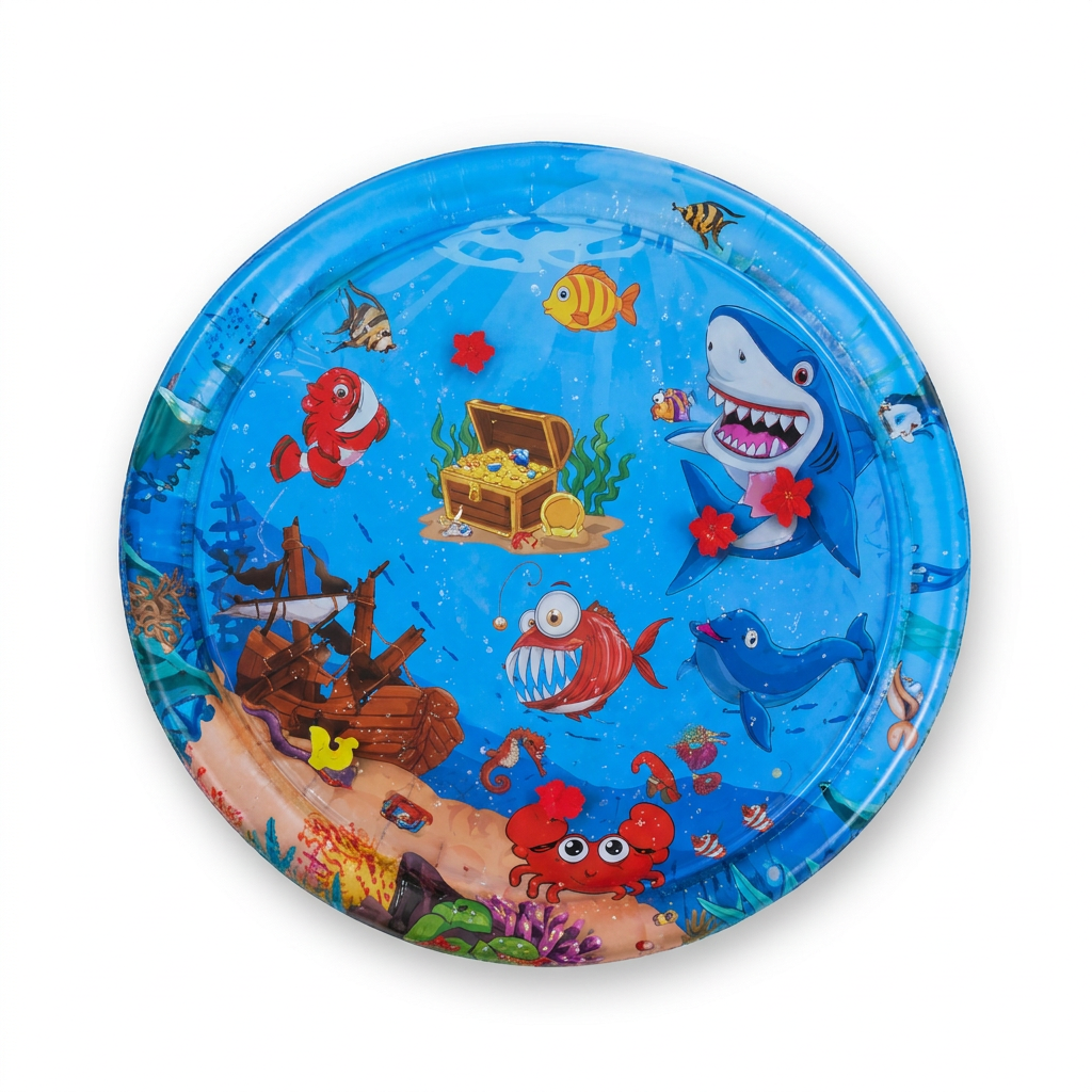 Inflatable Water Sensory Play Mat top-down view