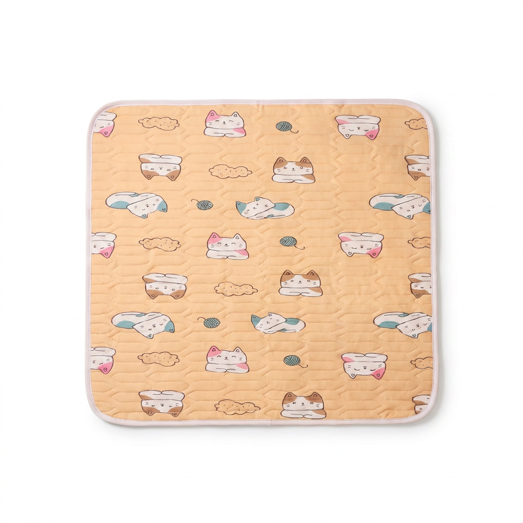 Patterned Pet Cooling Mat top-down view