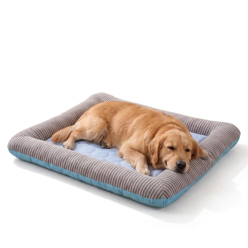 Portable Breathable Cooling Mat with dog