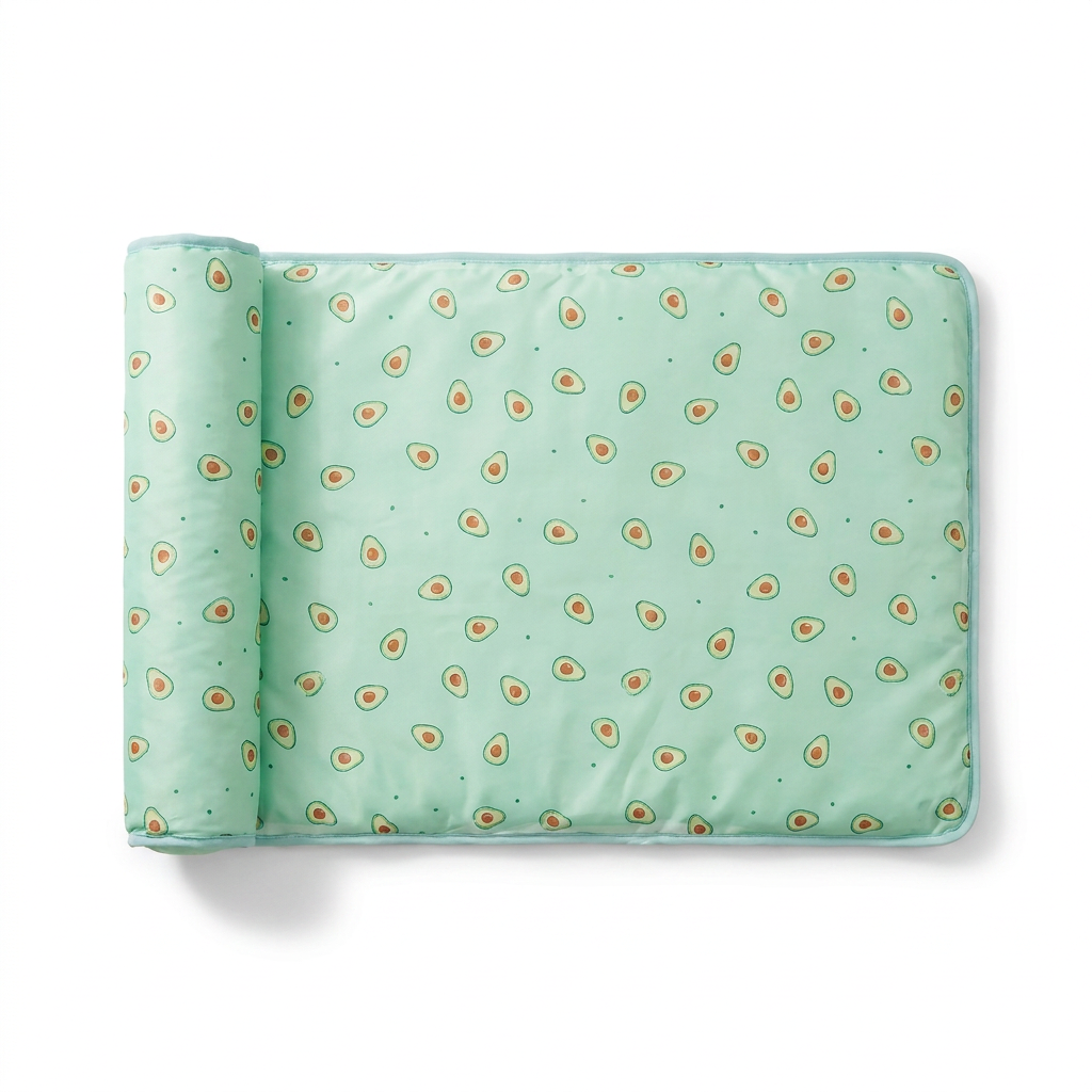 Printed Rectangular Cooling Mat top-down view