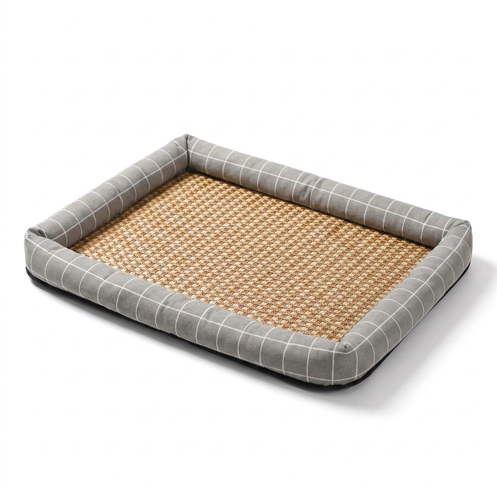 Woven Cooling Pet Bed front view