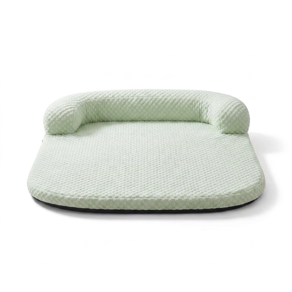 Textured Breathable Cooling Dog Bed front view