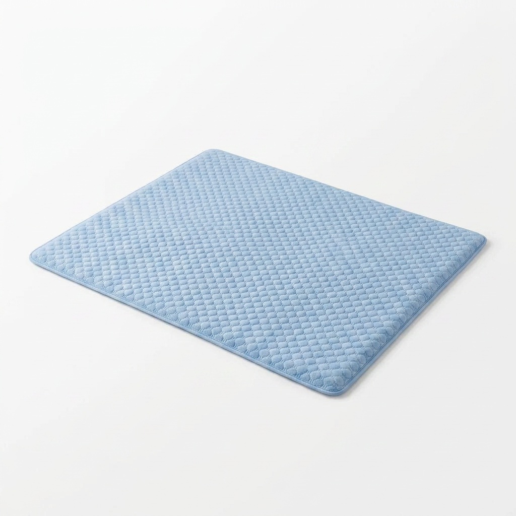 Cushioned Breathable Cooling Mat angled view