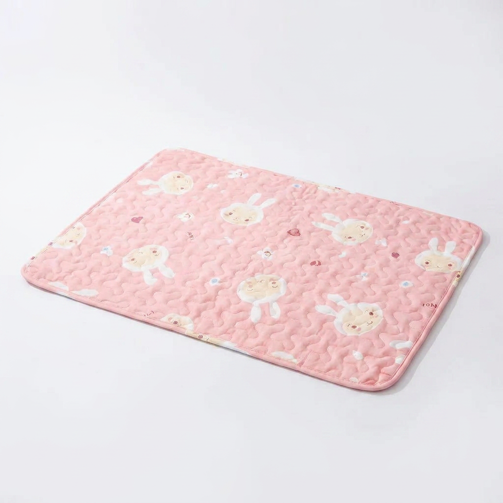 Breathable Summer Pet Bed Mat angled view