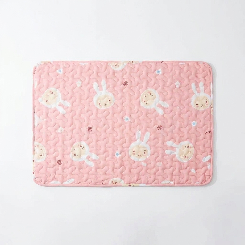 Breathable Summer Pet Bed Mat top-down view