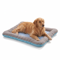 Quilted Cooling Mat with Raised Borders with dog