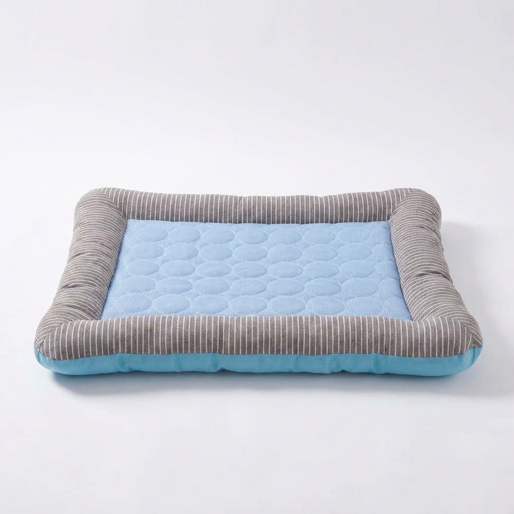Quilted Cooling Mat with Raised Borders front view