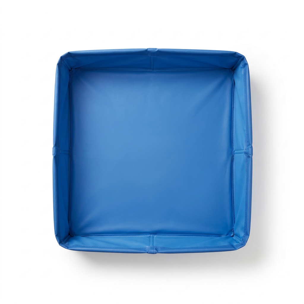 Square Folding Pet Paddling Pool top-down view