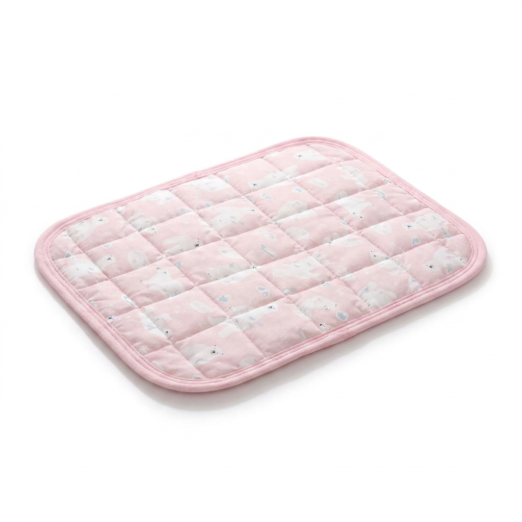 Quilted Cooling Cushion Mat angled view
