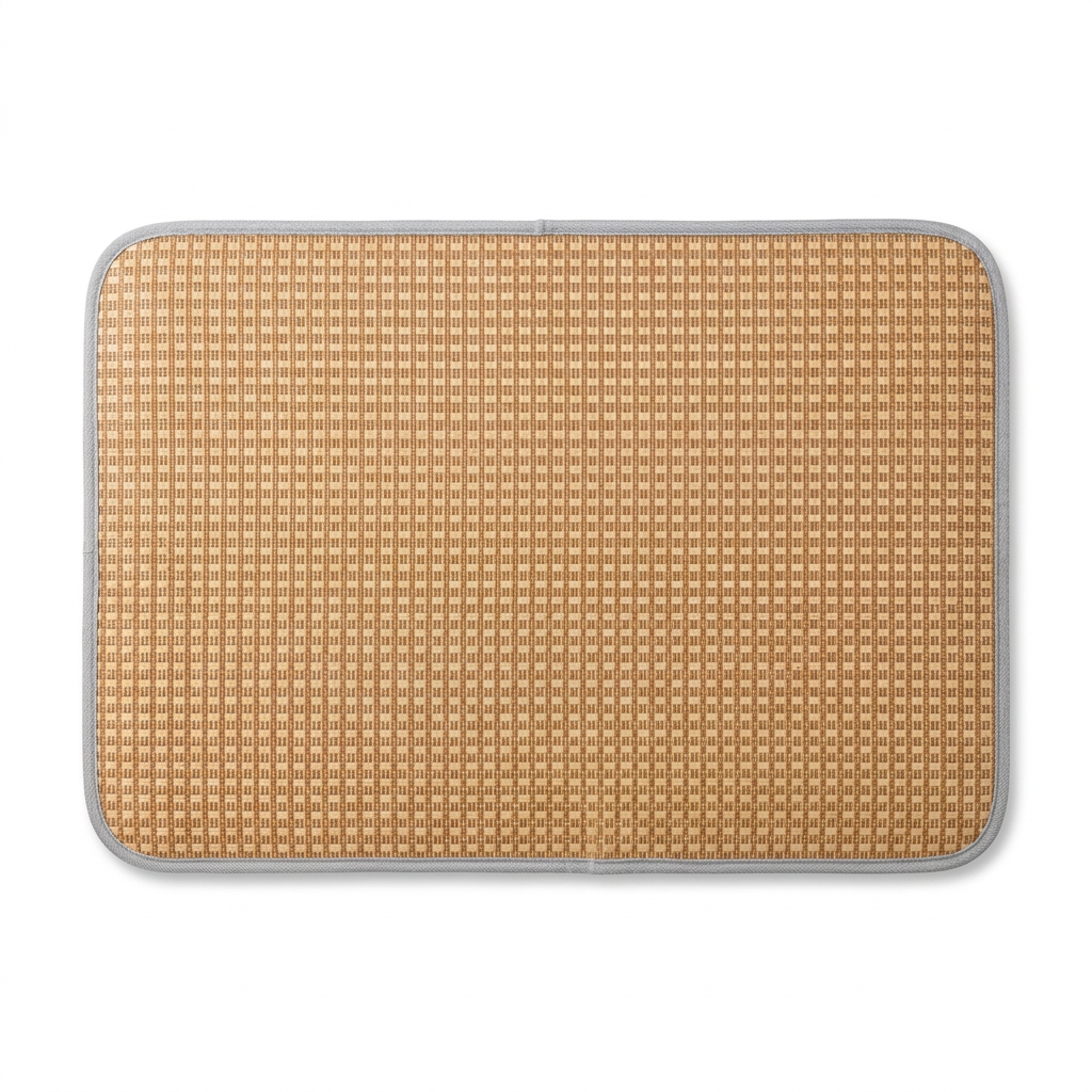 Natural Woven Cooling Mat top-down view