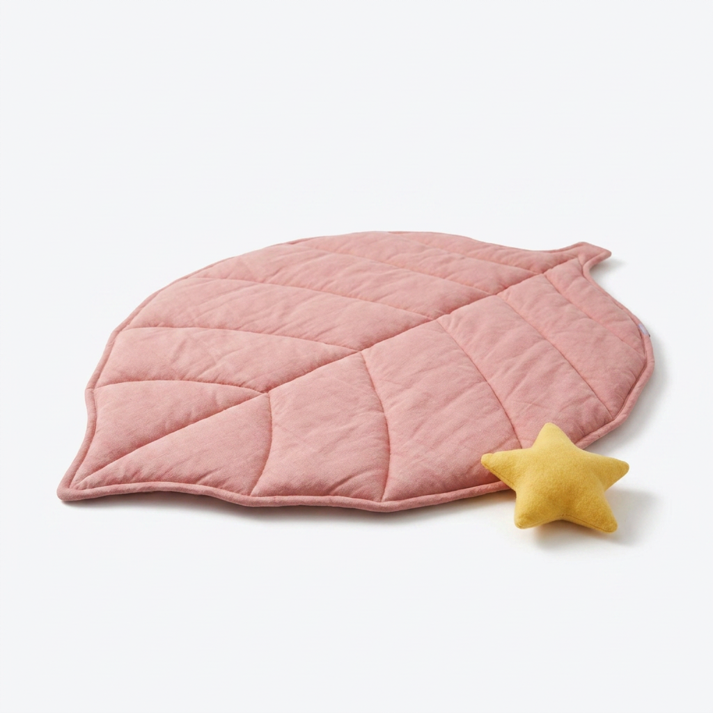 Leaf Shaped Breathable Pet Cooling Mat front view