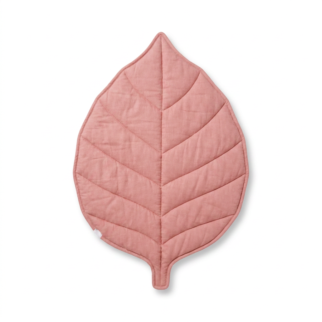Leaf Shaped Breathable Pet Cooling Mat top-down view