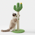 Cactus Shaped Cat Scratching Post with cat
