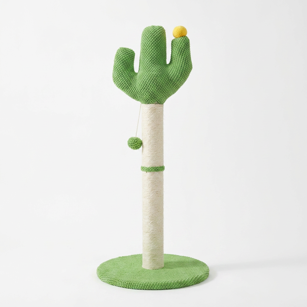 Cactus Shaped Cat Scratching Post front view