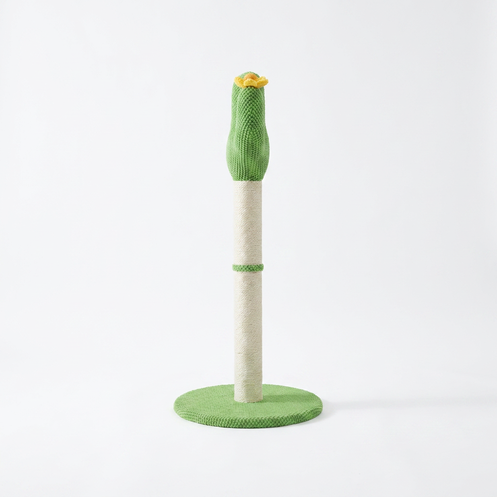 Cactus Shaped Cat Scratching Post side view