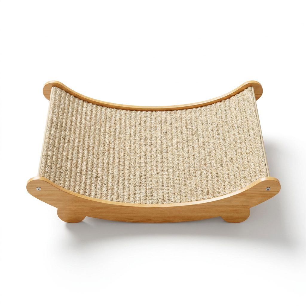 Reusable Sisal Cat Scratching Pad top-down view