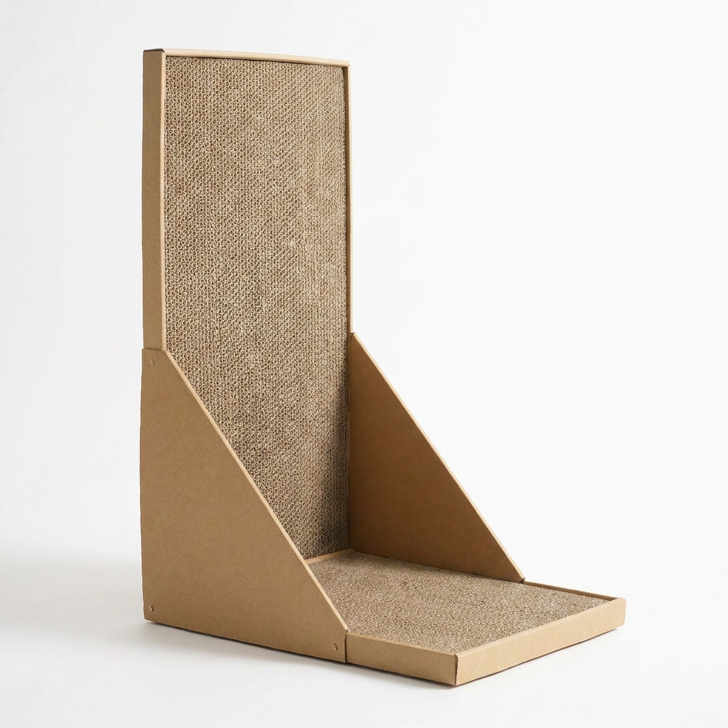L Shaped Corner Cat Scratching Post side view