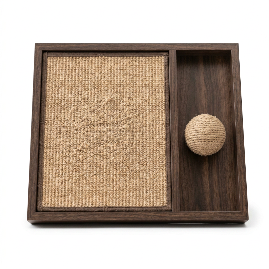 Vertical Wall Leaning Cat Scratching Board front view