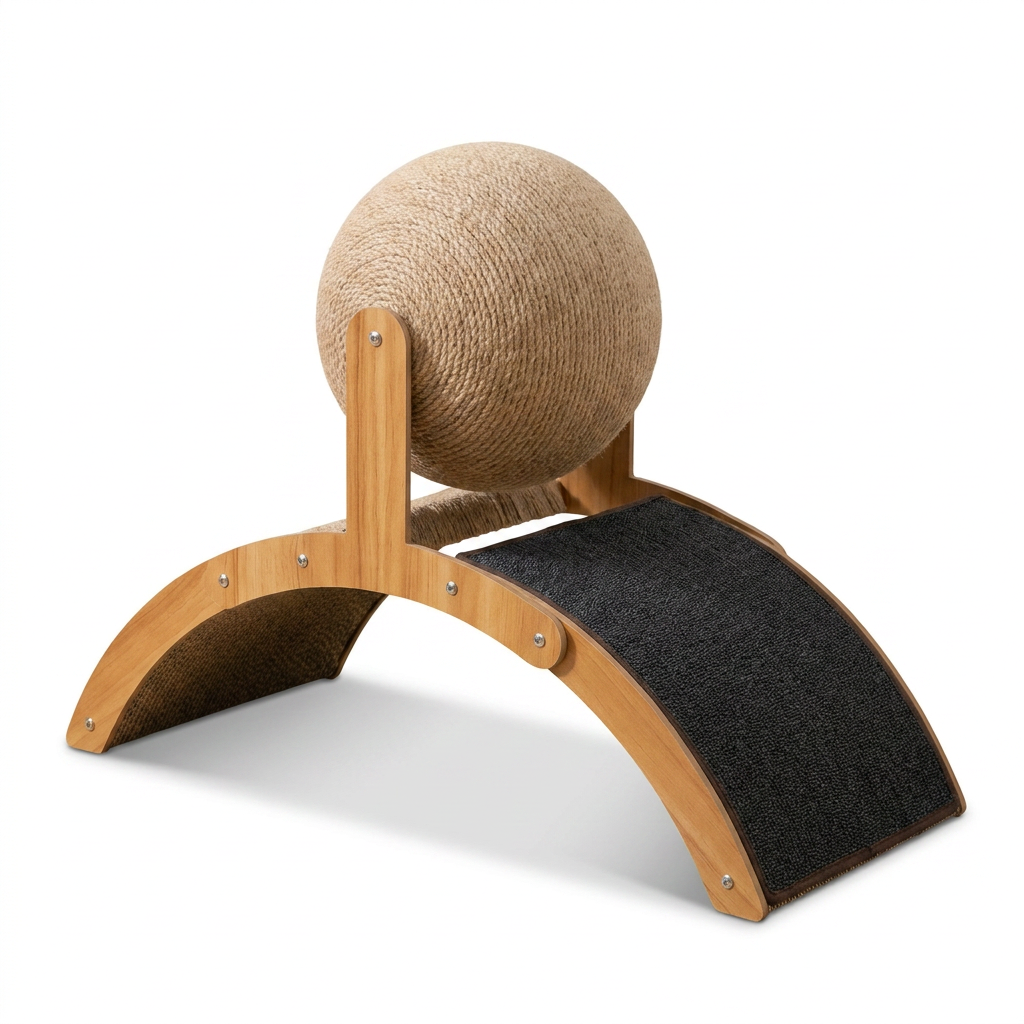 2-in-1 Scratching Post angled view