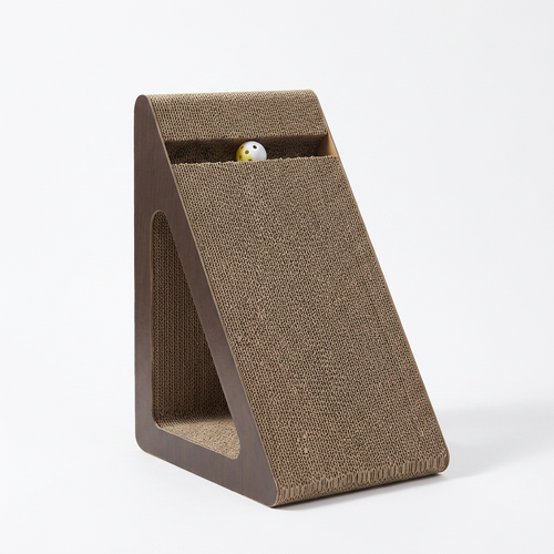 Triangular Upright Cat Scratching Board front view