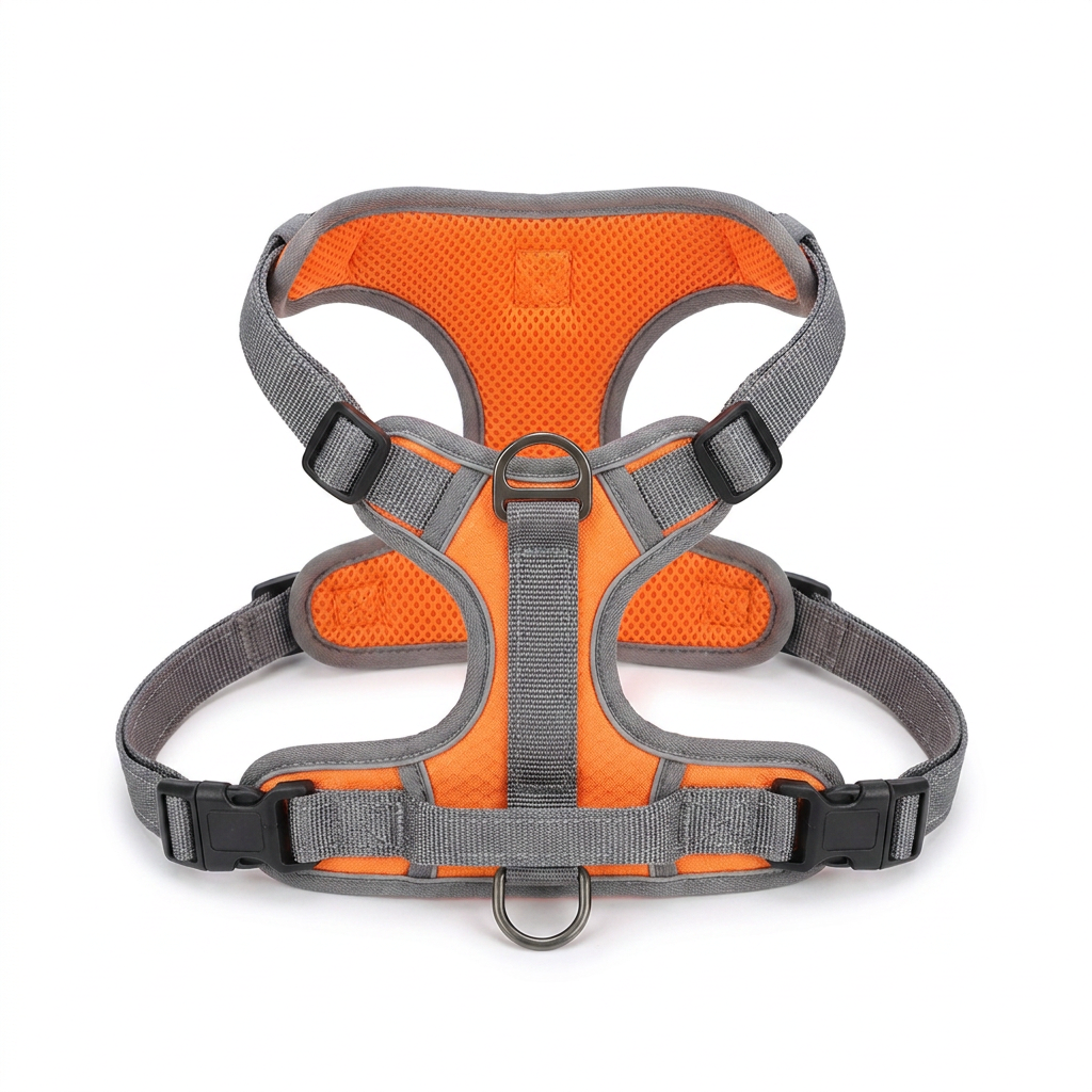 Reflective No Pull Dog Vest Harness top-down view