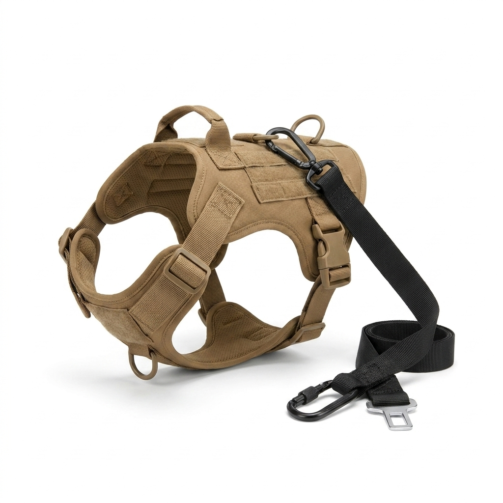 Anti Chew Wire Car Dog Tether front view