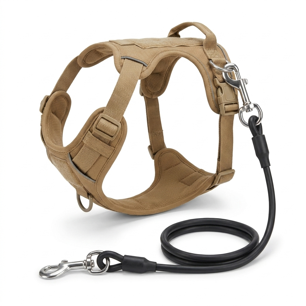 Anti Chew Wire Car Dog Tether angled view