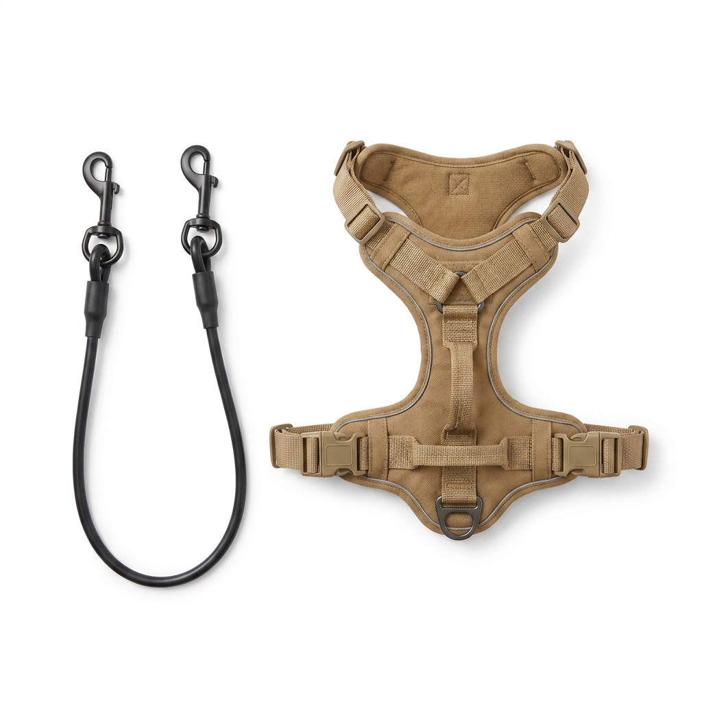 Anti Chew Wire Car Dog Tether top-down view