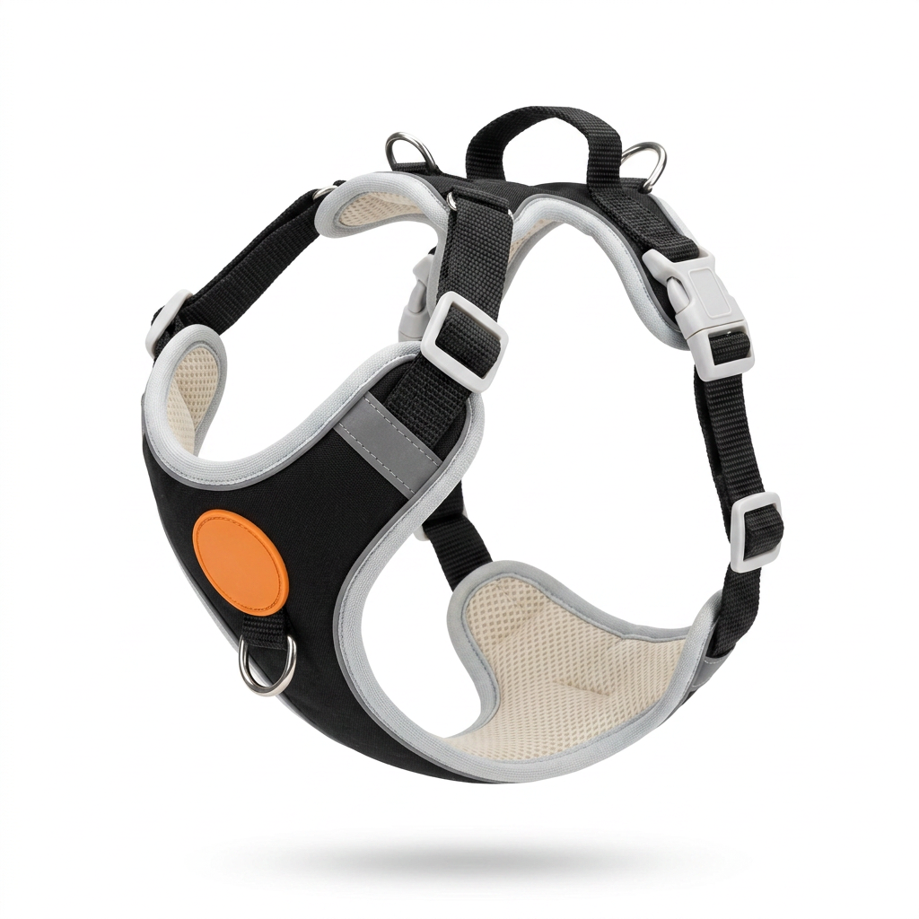 Adjustable No Pull Vest Harness angled view