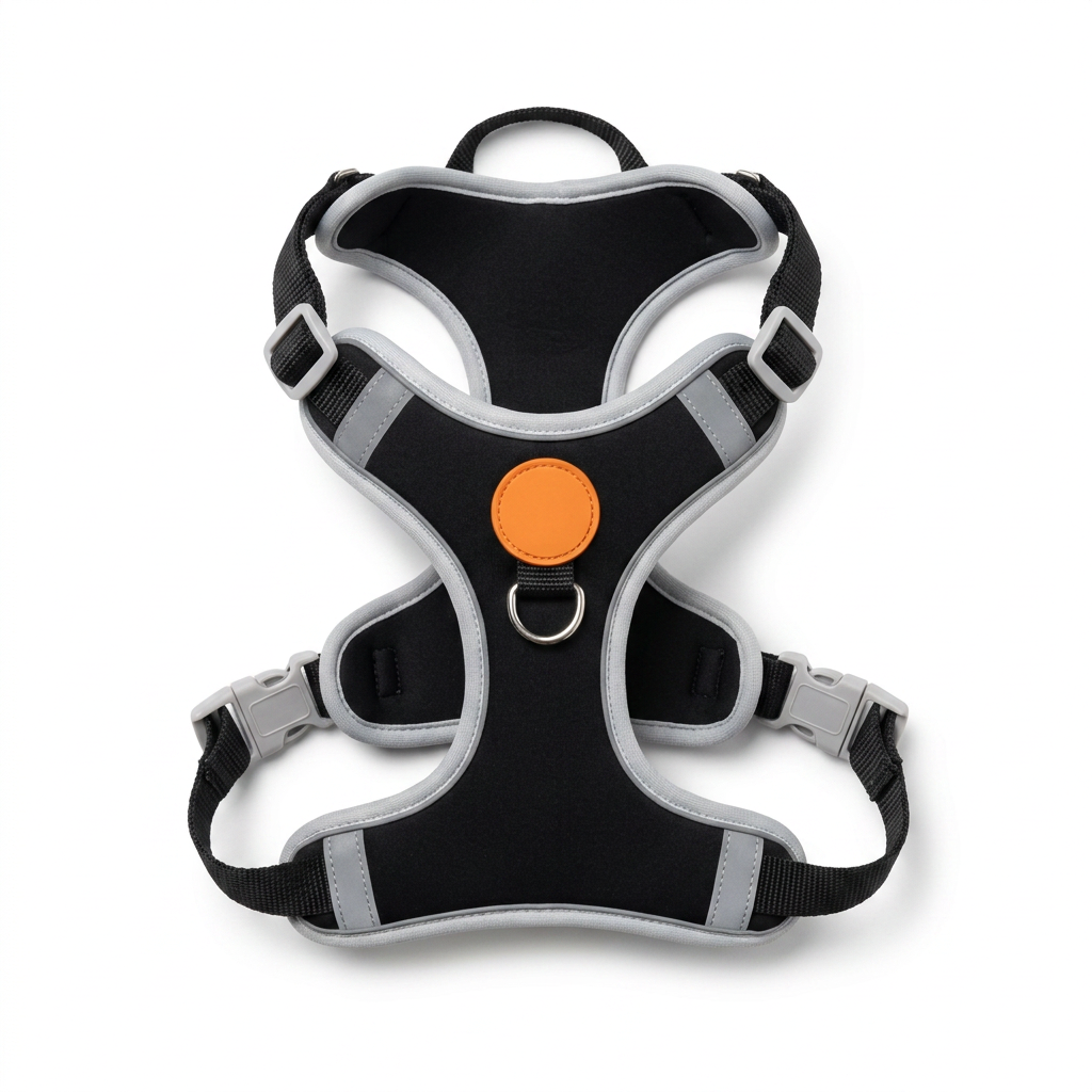 Adjustable No Pull Vest Harness top-down view