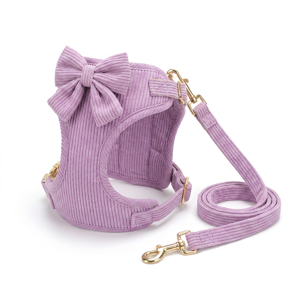 Harness Collar and Lead Set angled view