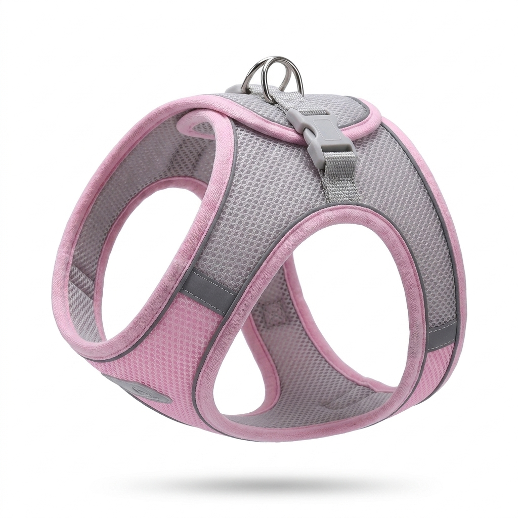 Vest Harness with Matching Lead angled view