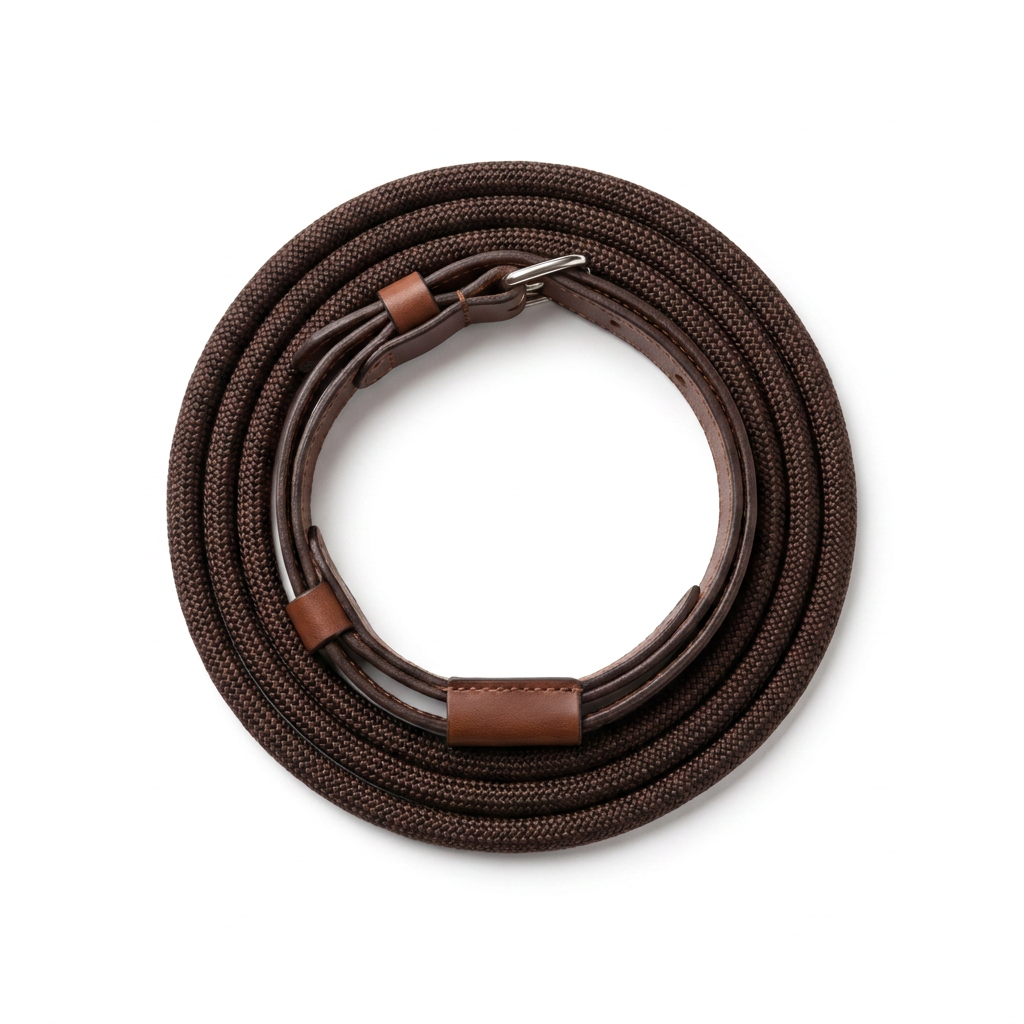 Rope Slip Lead and Collar top-down view