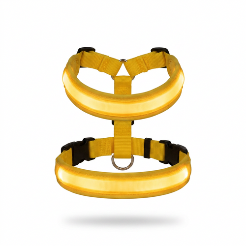Rechargeable LED Dog Harness front view