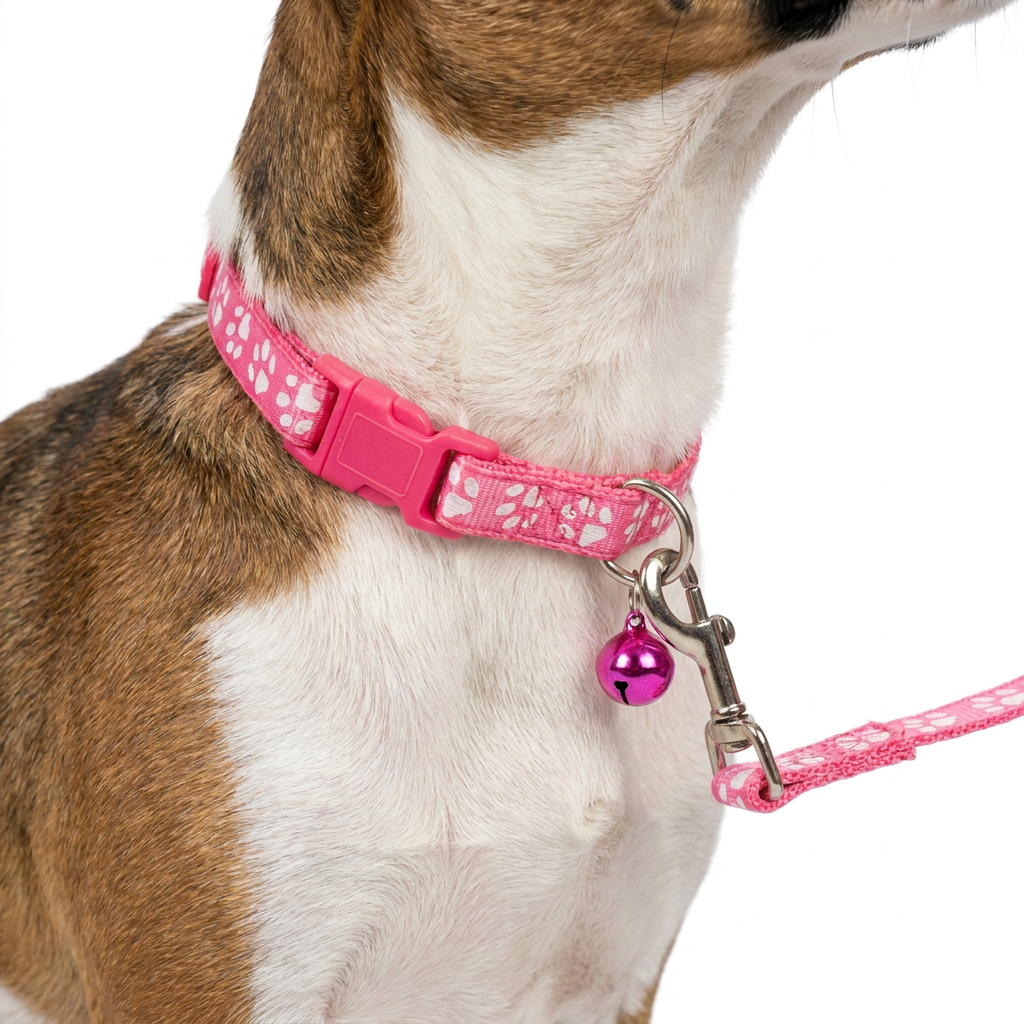 Adjustable Collar and Leash Set worn by dog