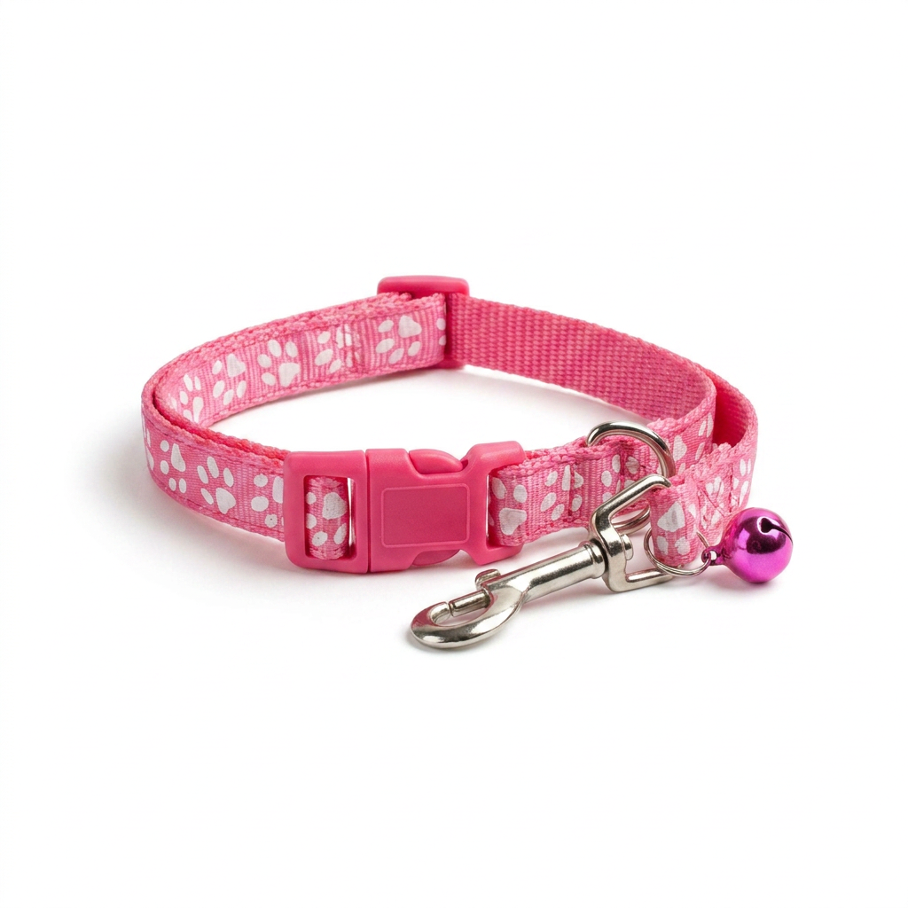 Adjustable Collar and Leash Set angled view