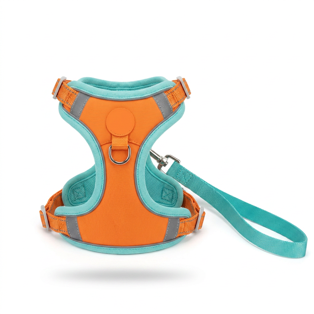 Vest Harness with Retractable Leash front view