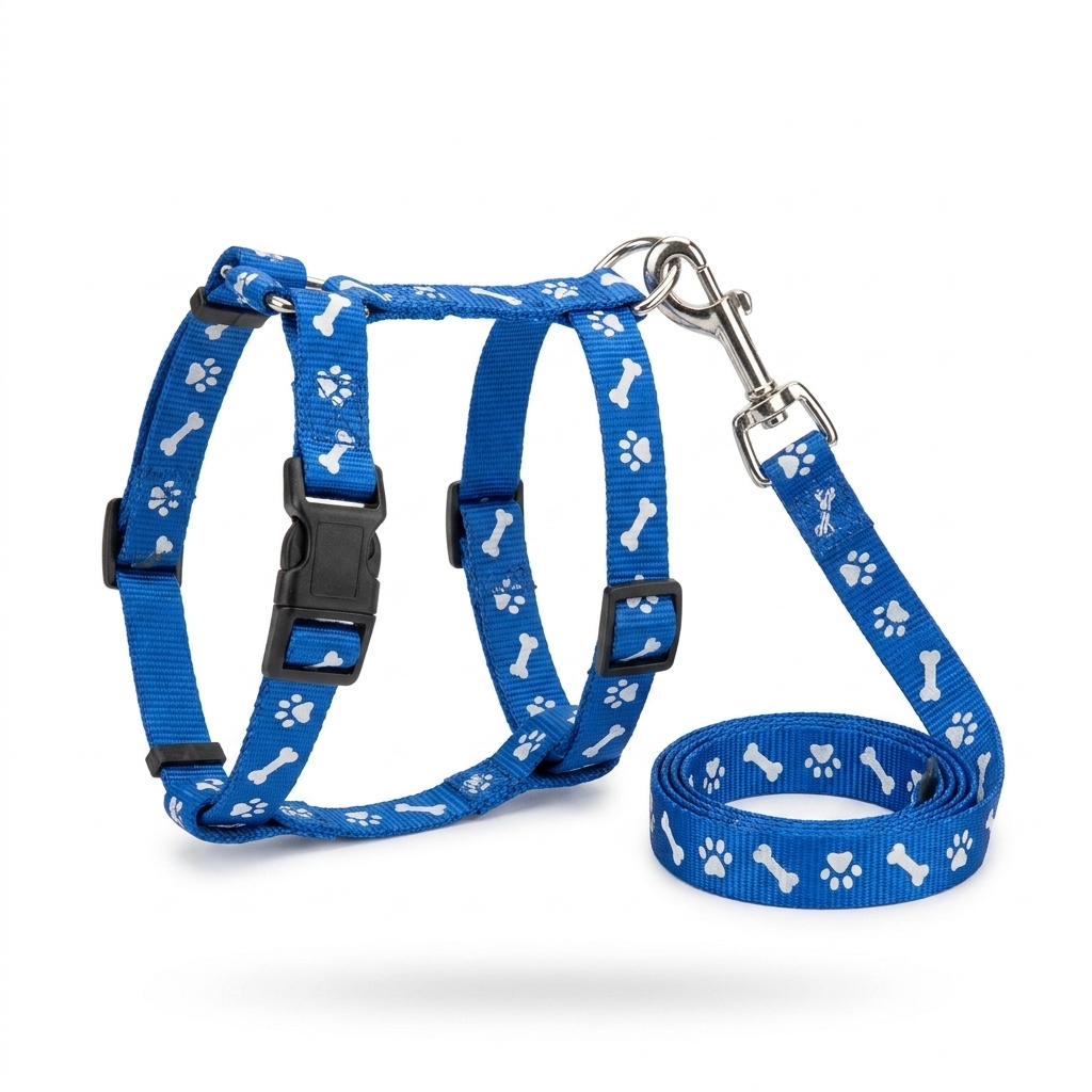 Small Pet Harness and Lead Set front view