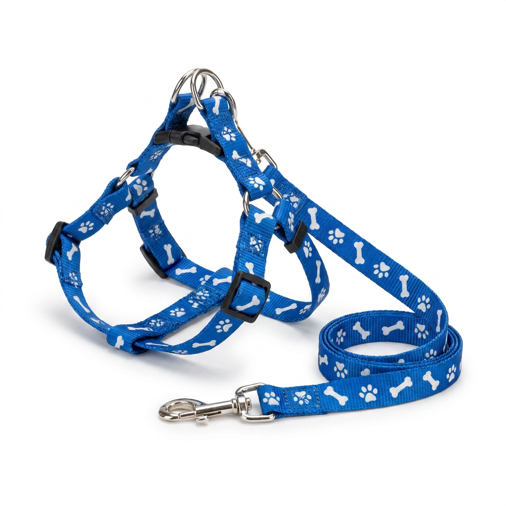 Small Pet Harness and Lead Set angled view
