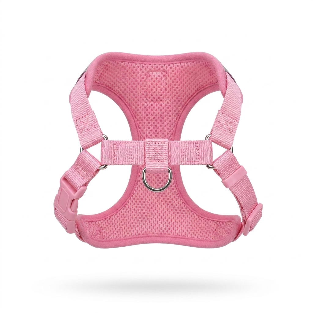 Reflective Vest Style Dog Harness front view