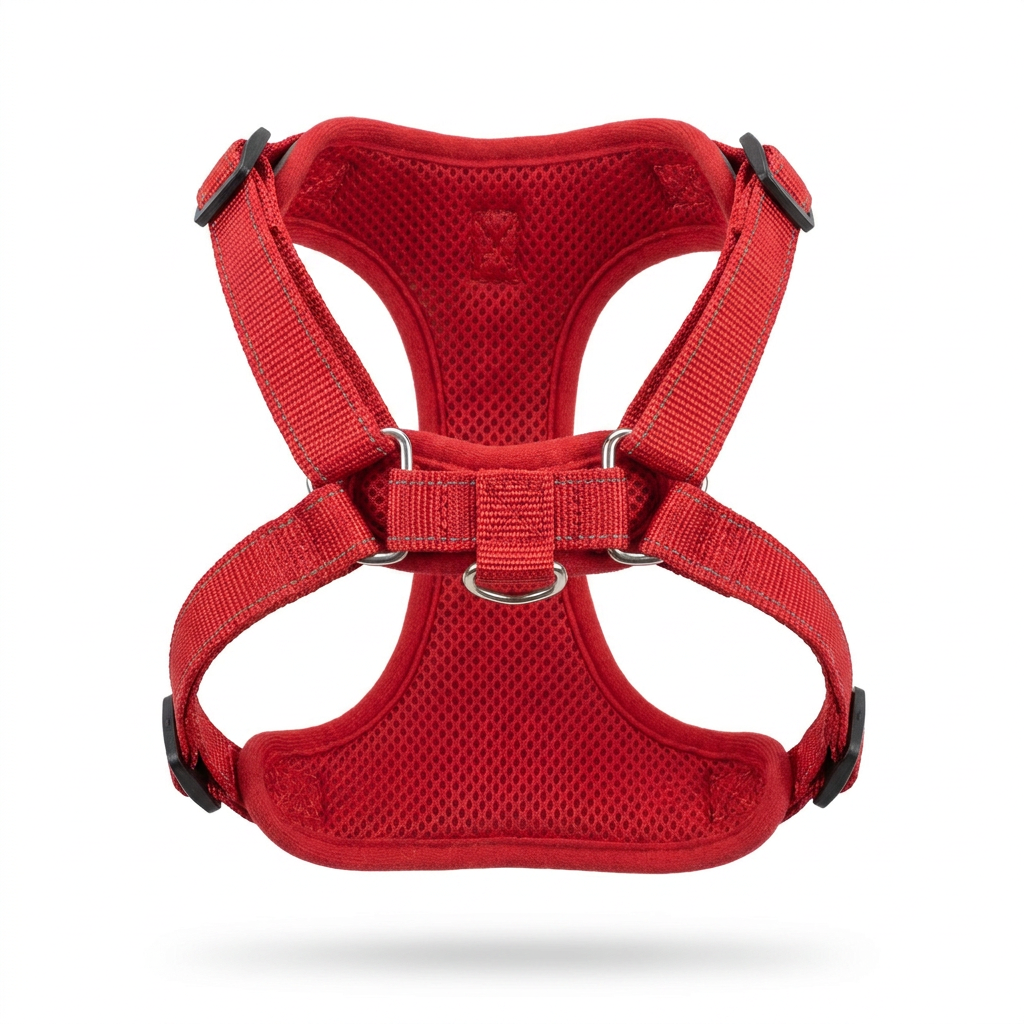 Adjustable Vest Harness with Matching Lead front view